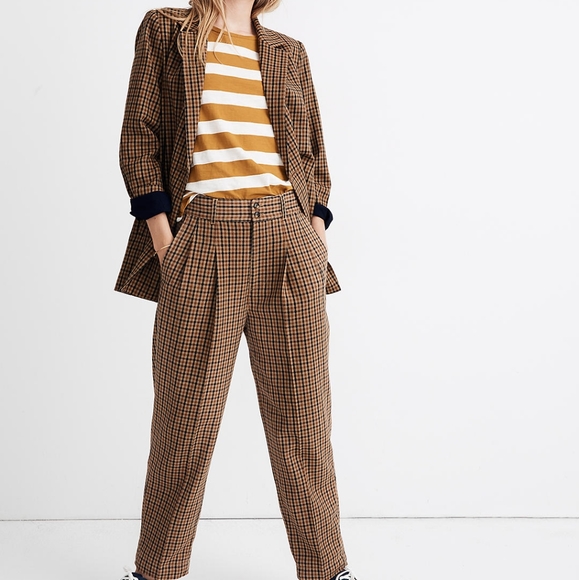 Caldwell Double-Breasted Blazer in Desert Check - Picture 10 of 10